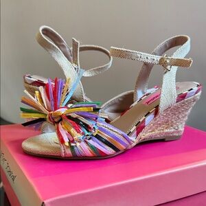 Betsey Johnson Lizzie Wedge Sandals